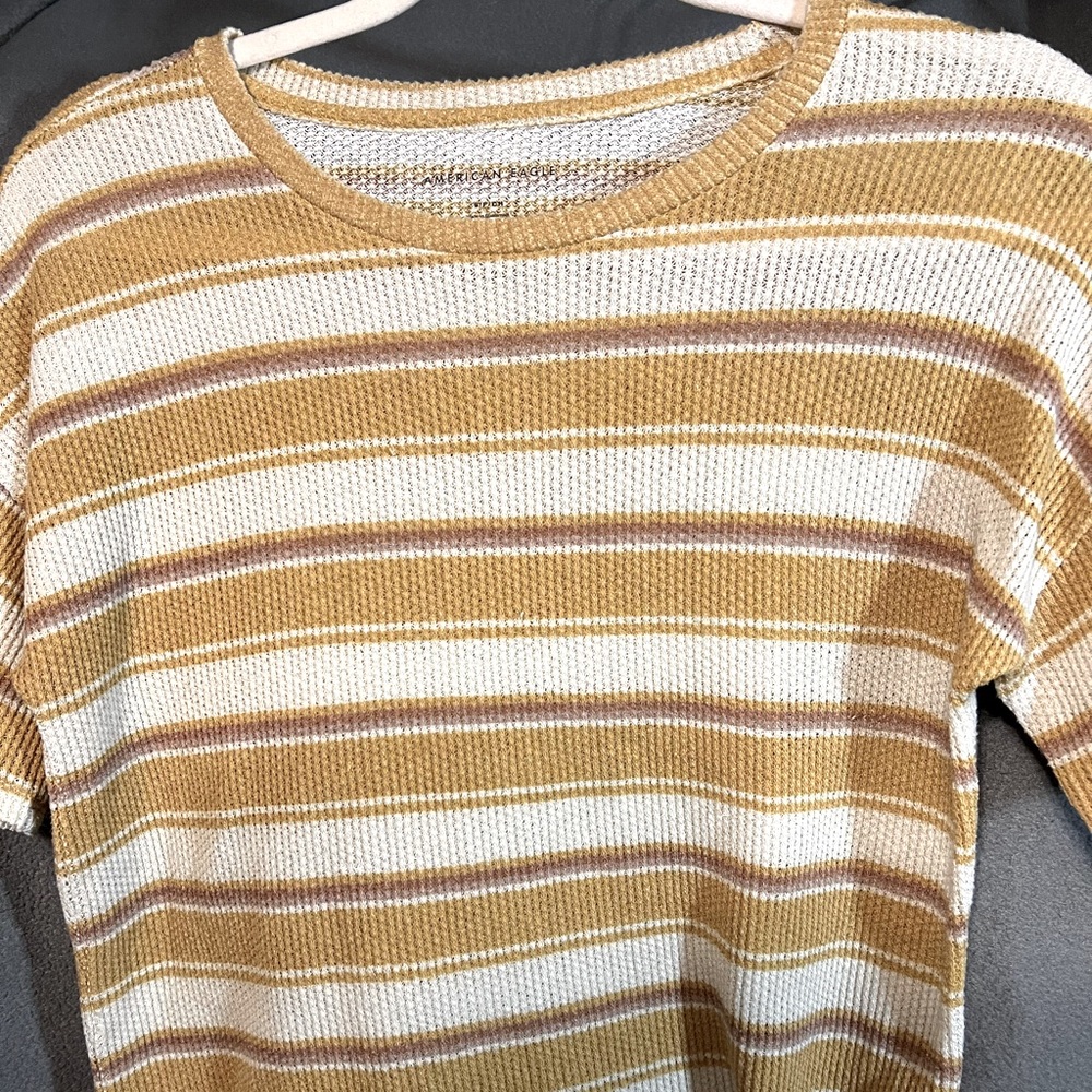 Vintage striped crop top